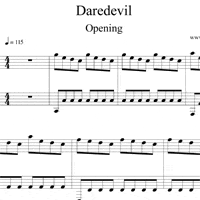 Daredevil - Opening Sheet Music