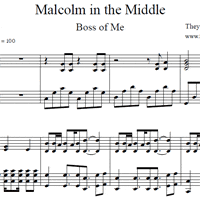 Malcolm in the Middle Boss of Me Sheet Music