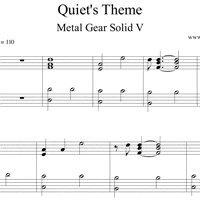 Metal Gear Solid V Quiet's Theme Sheet Music
