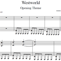 Westworld - Opening Theme Sheet Music
