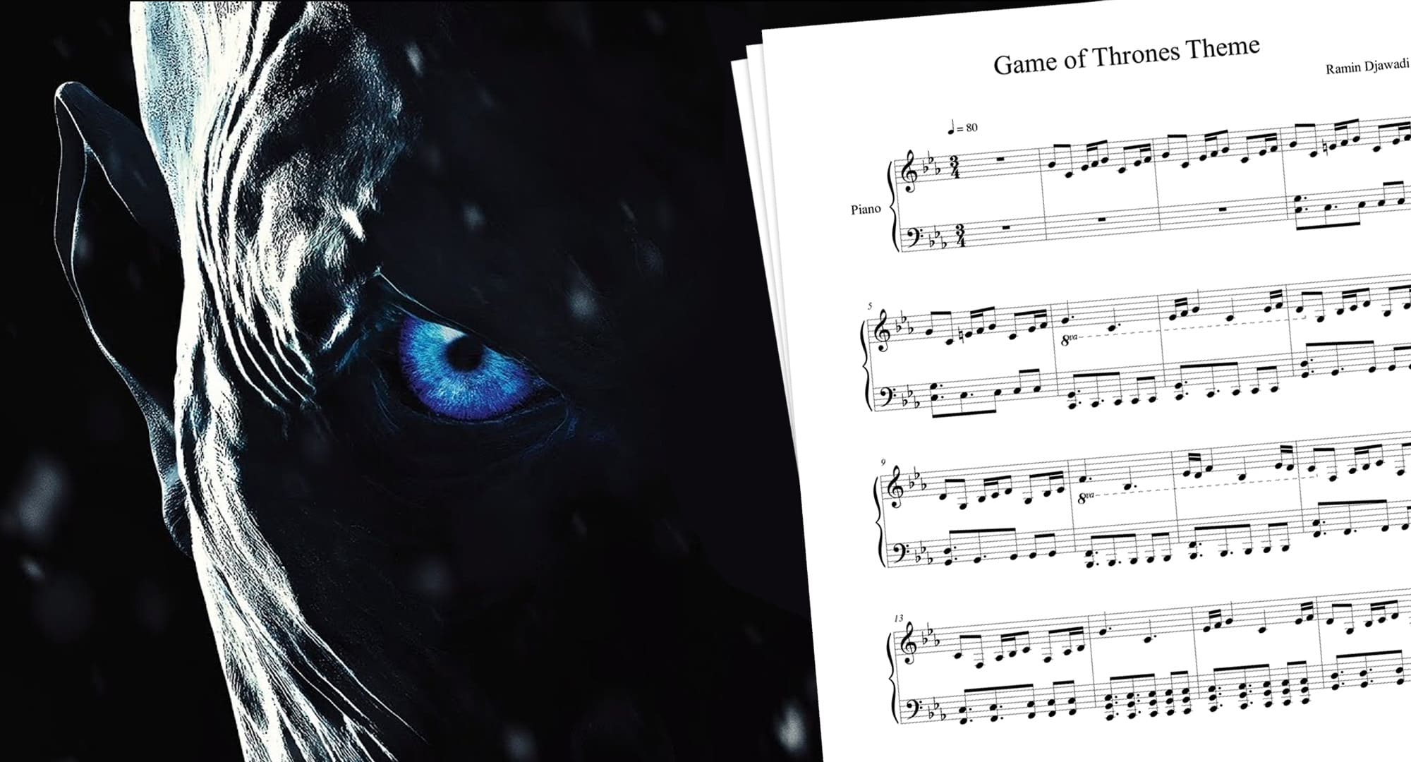 The best Game of Thrones piano sheet music